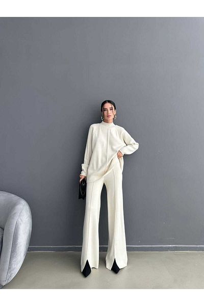 Kağanbutik Fisher Collar Knit Suit