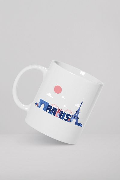 feinas كوب بورسلين للسفر - تصميم كوب