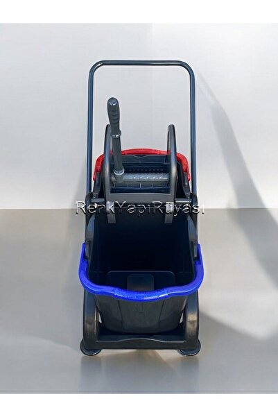 RENK YAPI RÜYASI İŞ YERİ TEMİZLİĞİ İÇİN ENDÜSTRİYEL ÇİFT KOVALI KAT ARABASI GENİŞ PASPAS GÜRGEN SAP TEMİZLİK SETİ