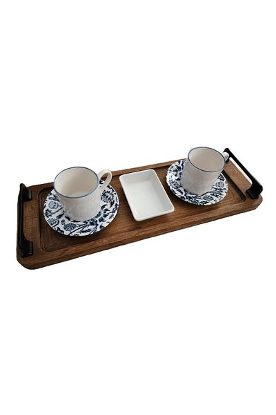 KATREMİA Zühre 502 Wooden Baked Dried Beech Plain Tray 14X38Cm