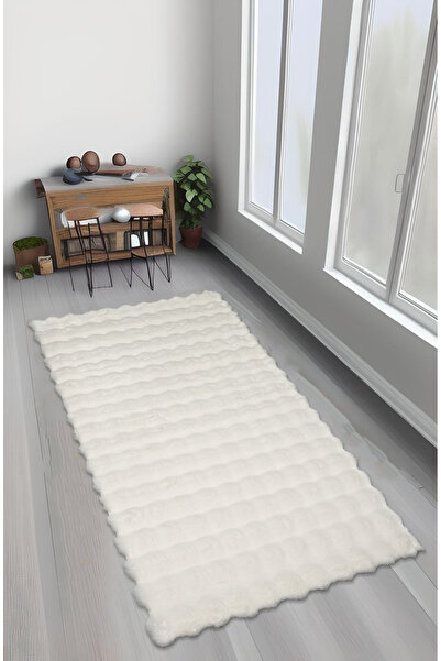 FeelHome Bubble Tavşan Tüyü, Kaymaz Süet Taban, Süper Soft, Ultra Lüks, Yıkan...