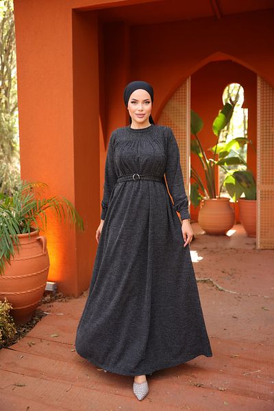 Nissra Ankanoor Μαύρο Ρόμπα Πόρπη Hijab Φόρεμα Anka 258027