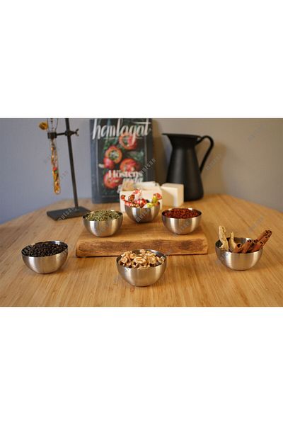 Mutsan Stainless Steel Set of 6 Snack Bowls (8.5 Cm)