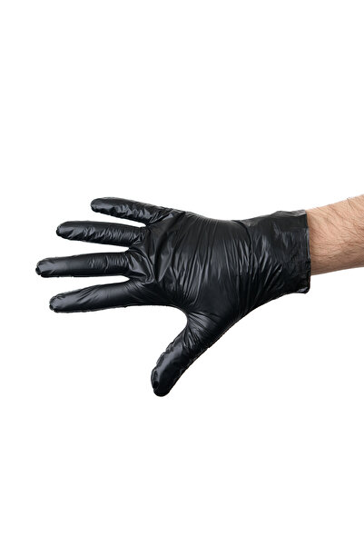 Apex Plus Oyşo Pudrasız Eldiven 100'lü Siyah L Beden