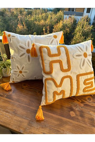 en gözde home PUNCH EMBROIDERED 2 PIECES OF KIRLENT CASE