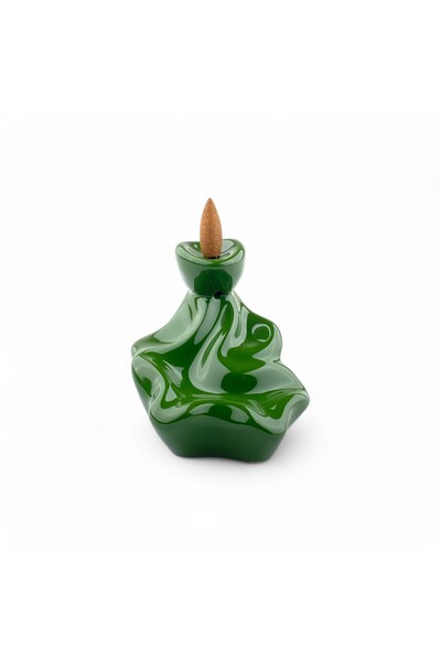 Morey El Yapımı Şelale Geri Akış Seramik Tütsülük