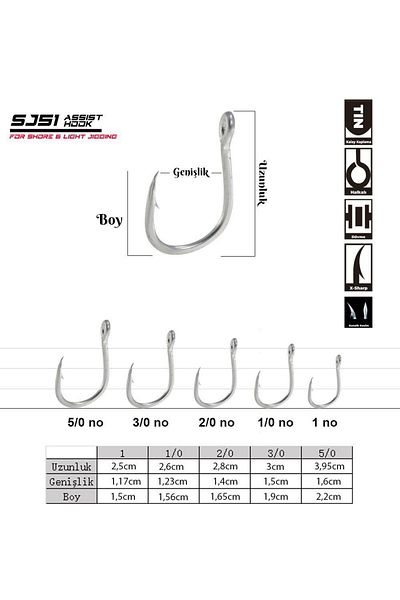 Fujin SJ51 TIN Perforated Assist Hook