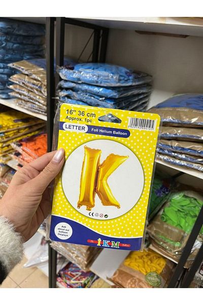 BALON HOME Gold Colored 16" (36 cm) Letter Foil Balloons Types