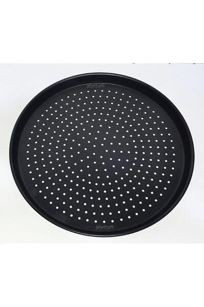 abnturk 2 Adet Delikli Alüminyum Teflon Pizza Tavası 26cm Yapıştırmaz Eniyi P...