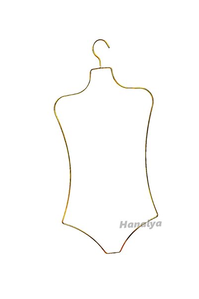 HANALYA Vücut Formlu Mayo Askısı Bikini Askısı Iç Çamaşır Askısı Gold Kaplamalı ( 1 Adet)