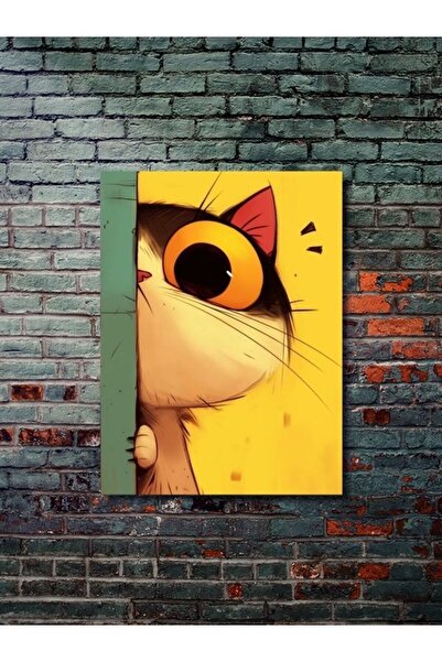 ZNC Χαριτωμένη γάτα, αφίσα του κόσμου των ζώων, αφίσα από χαρτί προσαρμοσμένη...