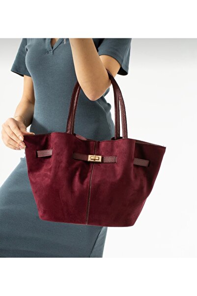 KOÇAK ÇANTA حقيبة كتف نسائية مغناطيسية من جلد نوبوك