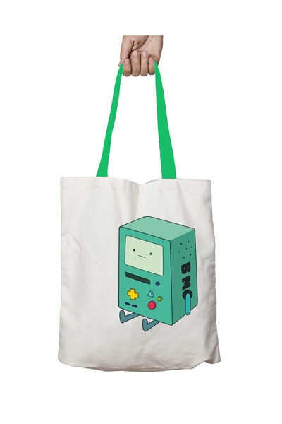 ART HEDİYE حقيبة كتف Bmo Game قابلة للغسل بمقبض أخضر