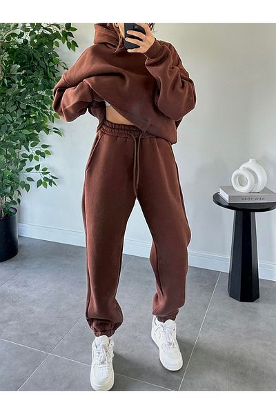 ASEDE Soft Textured 3 Thread Raised Elastic Tracksuit Set