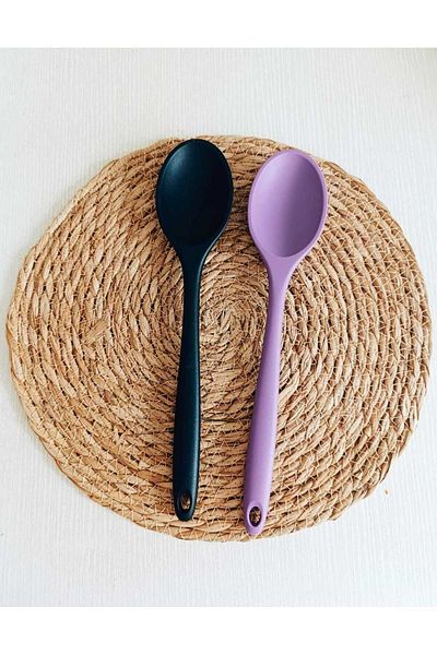 lawrenceshop 2-Piece Silicone Quality Flat and Flat Spatula