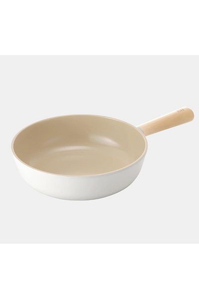 NEOFLAM Fika Aluminum Cast 26 cm Beige Wok Pan
