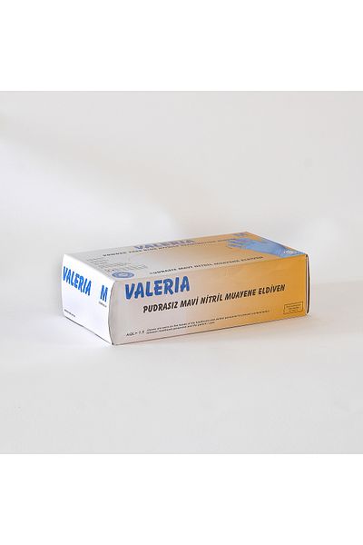 Apex Plus Valeria Nitrile Powder Free Gloves Blue Size m 12 Pack