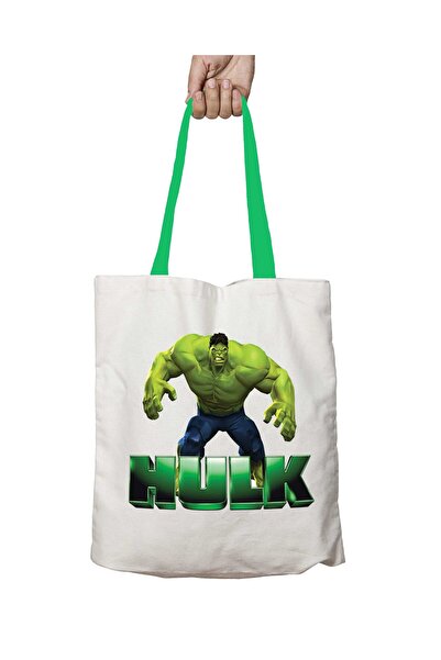 ART HEDİYE مقبض أخضر هالك (2) تصميم حقيبة كتف قابلة للغسل