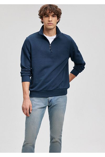 Mavi Φούτερ με φερμουάρ Navy Blue 0610908-70490