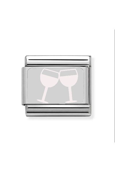 Feride Italian Bracelet Charm Nomi Steel 1 cm 9 mm Please See the Picture Fmaccesories