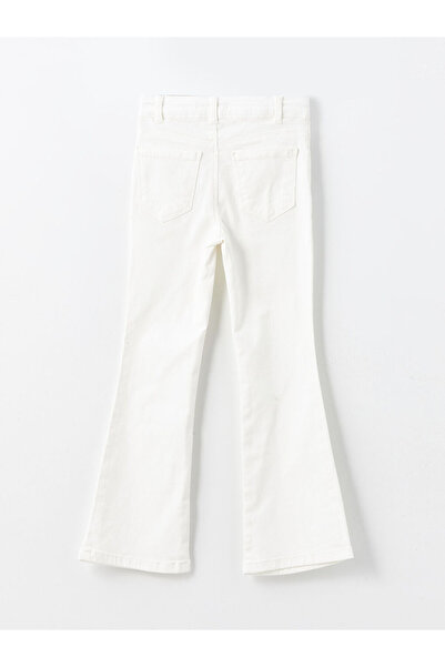 LC Waikiki Ecru Spanish Leg Girl's Trousers