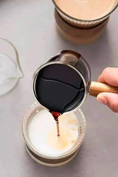 Woodcept Mika Mini Wooden Handle Sauce Bowl, Jam Bowl, Oil and Coffee Pot Set - 80 ml