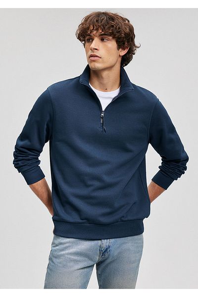 Mavi Φούτερ με φερμουάρ Navy Blue 0610908-70490