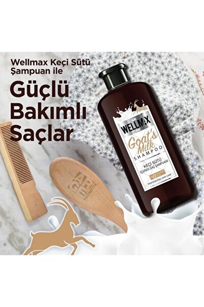 Wellmax Hızlı Uzama Etklili Keçi Sütlü Saç&saç Derisi Bakım&nemlendirme Şampuanı 500ml