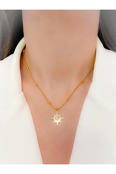 Trinos الصلب قلادة دوريكا سلسلة قلادة الشمس