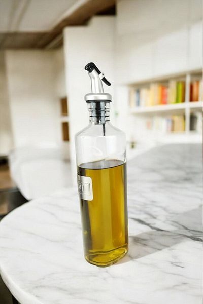 Digithome 500 ml Round Glass Sauce Bowl Oil - Ckr1725 C320.025