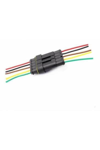 Yeka 5 Pin Kablolu Su Geçirmez Konnektör Takımı