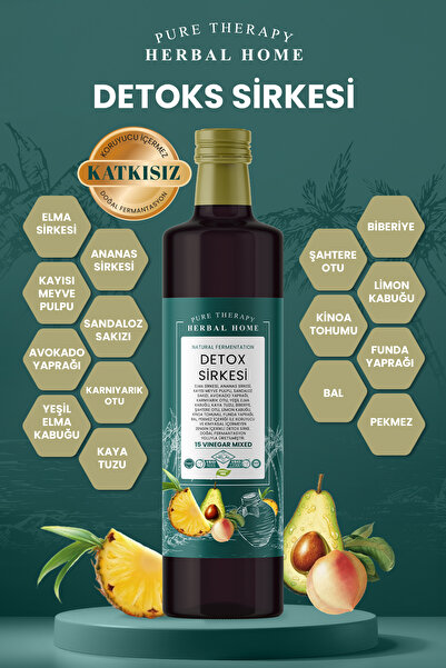 PROCSIN HERBAL HOME Detoks Sirkesi (Doğal Fermantasyon) Ödem Kilo Büyük Boy 500 ML