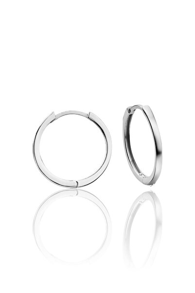 jelux silver Gümüş 925 Ayar  2,5 cm Halka  Küpe