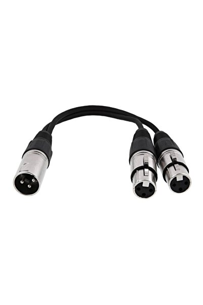 Yeka Xlr Y kablo ( 1 erkek-2 dişi)