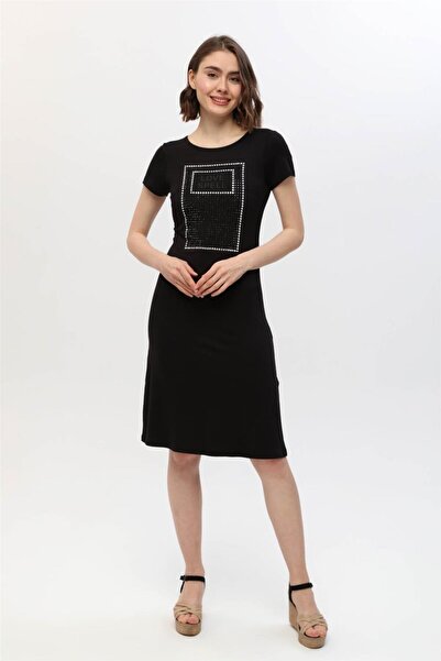 HomeStore Elbise*love Spell*taş Pano Baskı- Siyah