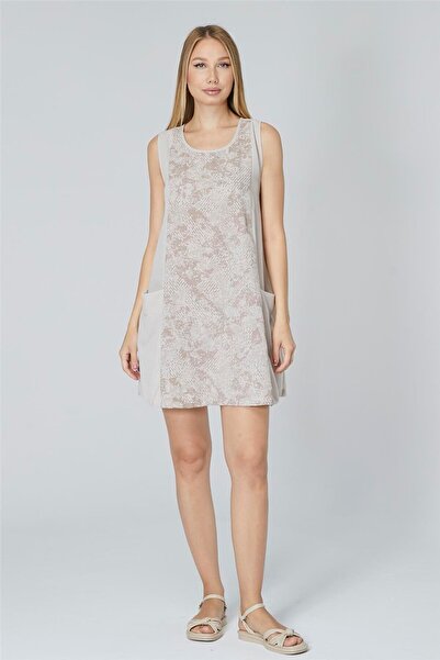 HomeStore Kolsuz Önü Desenli Elbise