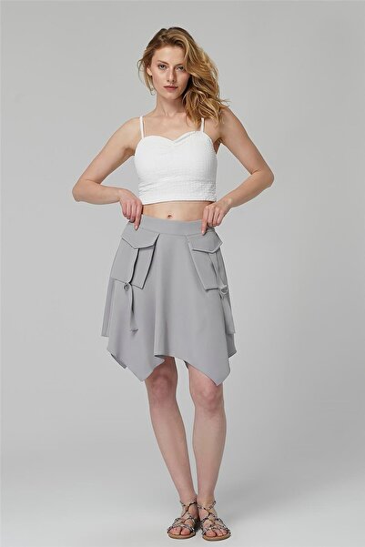 HomeStore تنورة قصيرة بإبزيم