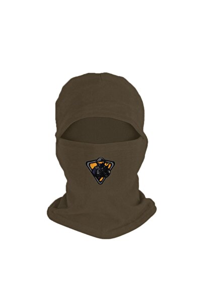 Fanze Mască de zăpadă din lână polară cu imprimeu militar de iarnă - Kaki rnz...