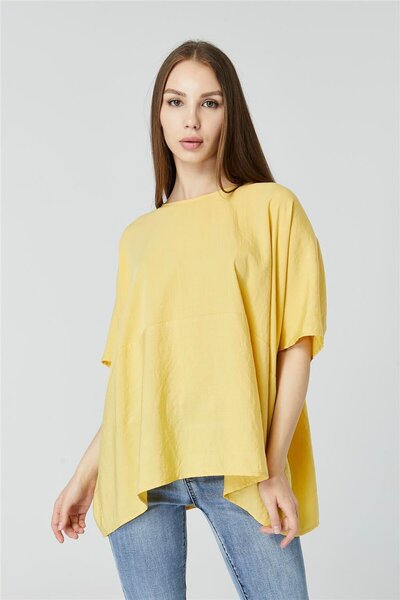 HomeStore Geniş Kesim Düşük Kol Bluz