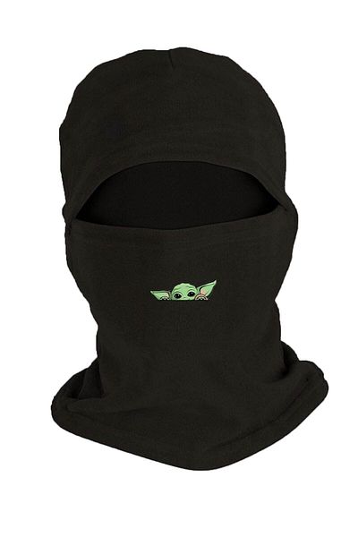 Fanze Star Wars Master Yoda Printed Black Fleece Snow Mask - Rnz3420