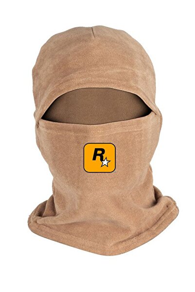 Fanze Mască de iarnă cu imprimeu Gta din fleece - RNZ3552