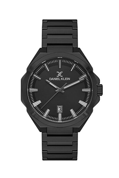 Daniel Klein Dk.1.13811-5 Steel Plated Waterproof Calendar Black Men's Wristwatch