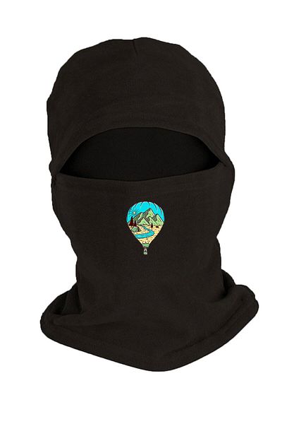 Fanze Flying Balloon Printed Winter Fleece Snow Mask Rnz3695