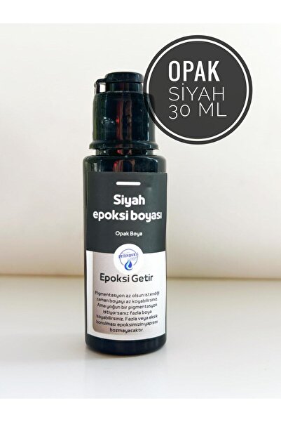 Epoksi boyası opak siyah 30 ml