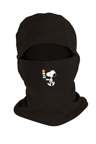 Fanze Snoopy Ice Cream Printed Winter Fleece Snow Mask Rnz3471