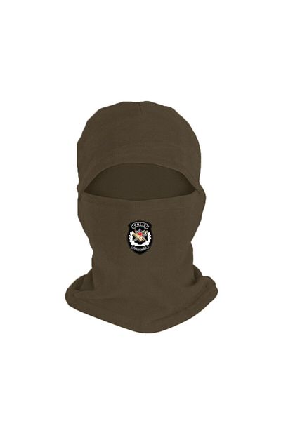 Fanze Winter Fleece Snow Mask - Pöh Printed, Khaki Rnz1455