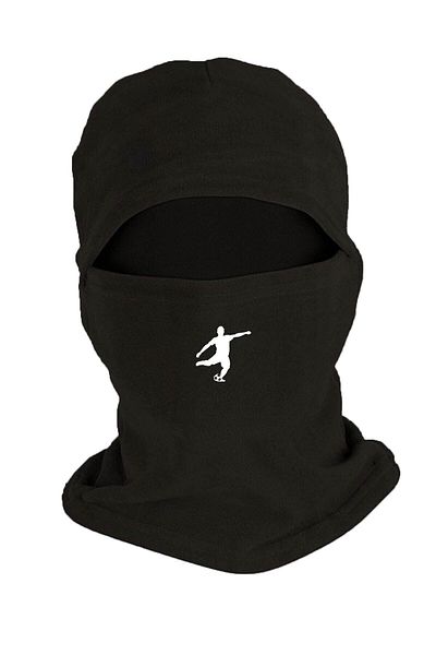 Fanze Black Football Printed Fleece Snow Mask - Rnz2737