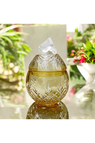 AYZ HOME Large Size Crystal Glass Napkin Holder