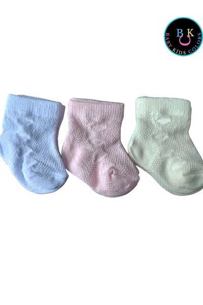 baby kids colors Mixed 3-Color Socks Set for Newborns