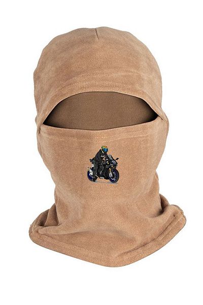 Fanze Winter Motorcycle Printed Fleece Snow Mask - Rnz3469